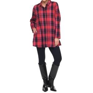 NEW TULIP CLOTHING logan long sleeve button down shirt in copenhagen flannel